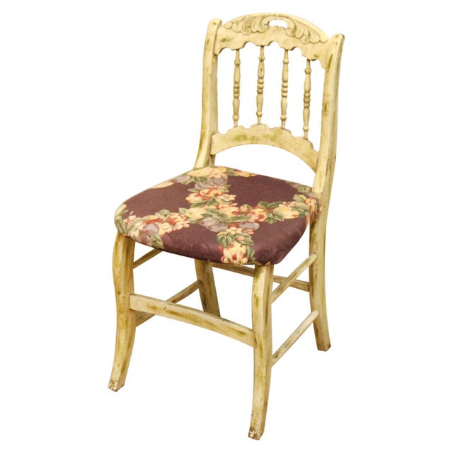 Mid 20th Century Pair of Old Wooden French Country Chairs For Sale - Image 6 of 12