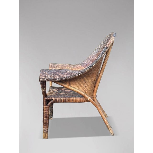 Arts & Crafts Wicker Armchair by Dryad, 1920 For Sale - Image 4 of 10