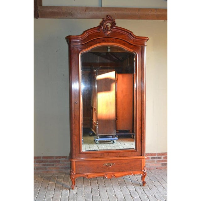 Antique Mahogany Mirror Cabinet For Sale - Image 9 of 10