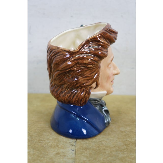 Blue Royal Doulton English Traditional Frederic Chopin Great Composer Toby Character Jug For Sale - Image 8 of 12