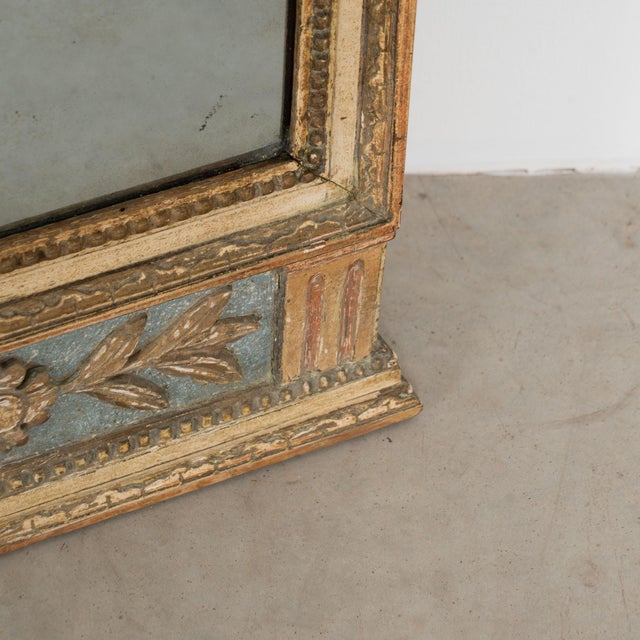 19th Century Swedish Gold Gilt Trumeau Mirror For Sale - Image 9 of 10