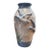 1960s Mid-Century Danish Dissing Keramik Flying Ducks Relief Pottery Vase 9.25” For Sale