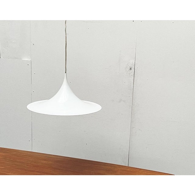 Mid-Century Space Age Semi Pendant Lamp by Bondrup & Thorup for Egoluce, Italy, 1970s For Sale - Image 15 of 18