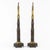 Pair of Antique Victorian Gothic Revival Gilt & Patinated Bronze Chimney Ornaments For Sale - Image 4 of 8