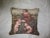 This is a Vintage Tapestry Throw Pillow with a Beautiful 16th Century Renaissance Style Woman and Cherubs at her feet that...