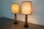 1970s Vintage Rattan Column Table Lamps - Set of 2 For Sale - Image 5 of 10