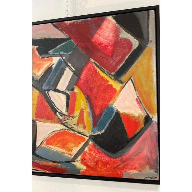 Sergio Piccoli, Untitled, 1970s, Acrylic Painting, Framed For Sale - Image 4 of 9