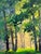 Paper Oil Painting Morning Park Serdyuk Boris Petrovich For Sale - Image 7 of 11