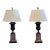 1950s Pair of Bronze and Marble Urn Lamps For Sale