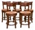 Traditional Vintage Hartford Rust Seat Counter Stools Attributed to Guy Chaddock —Set of Five For Sale - Image 3 of 3