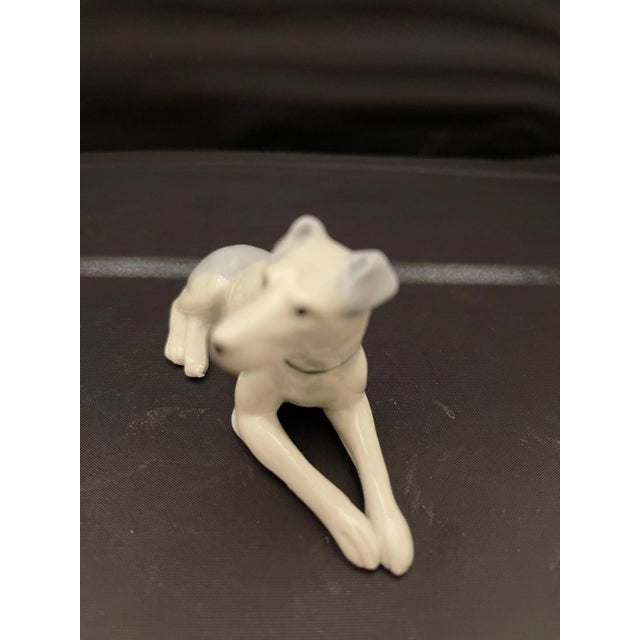 German Porcelain Figure of a Greyhound Dog, 20th Century For Sale In Savannah - Image 6 of 8