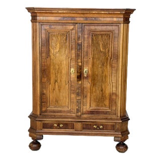 Antique Baroque Linen Cupboard For Sale