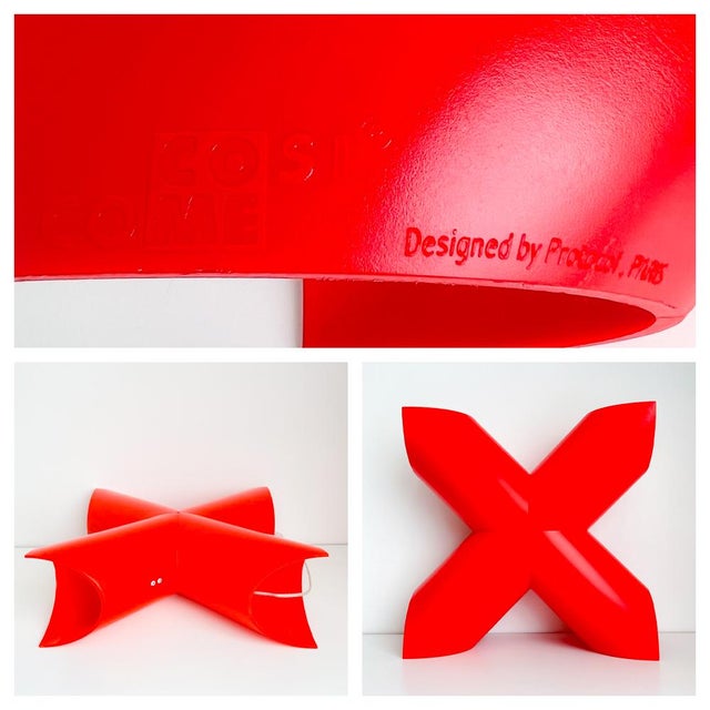 Cosi Come X Lamp in Red by Protocol Paris, 1990s For Sale - Image 10 of 12
