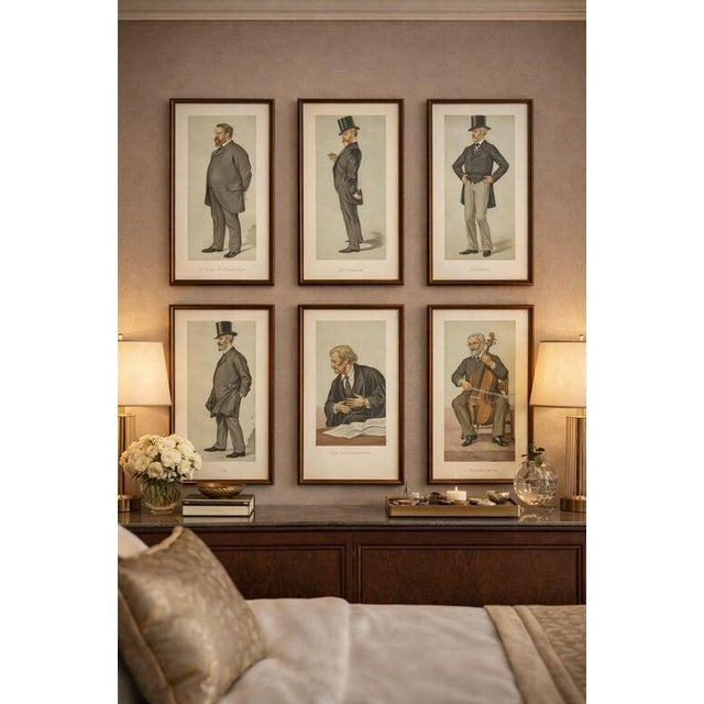 Victorian vanity fair caricatures, parliament & society, set of six, 1883 this distinguished set of six original vanity...