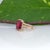 7.6Ct Madagascar Ruby Ring With Earth-Mined Diamond Accents: Solid 14k Gold, Size 6.75 For Sale In Columbus - Image 6 of 9