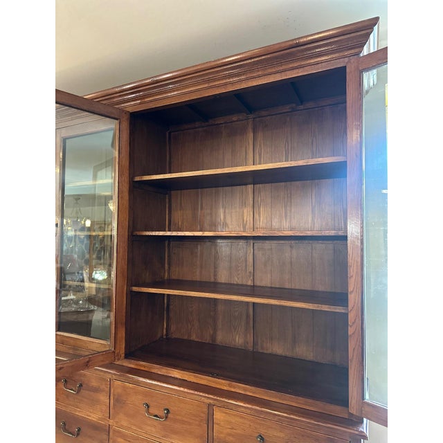 Oak Display Cabinet, 1920 For Sale - Image 11 of 18