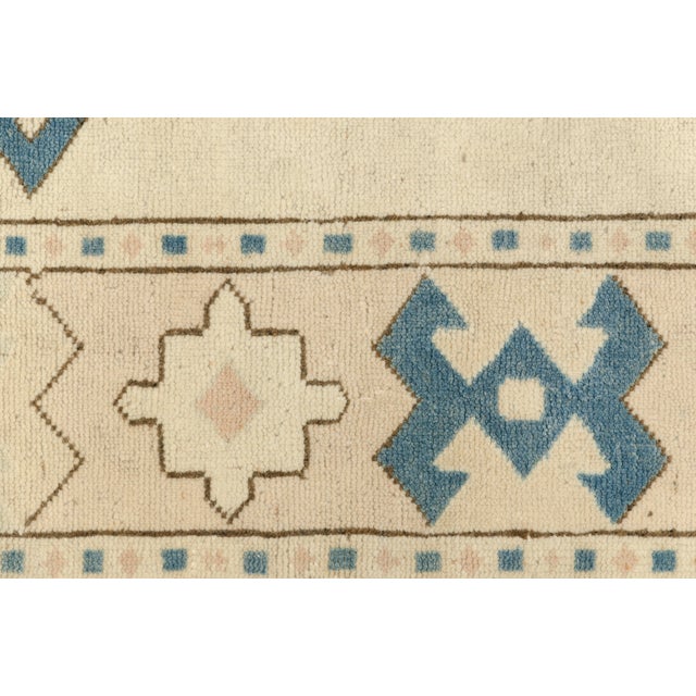 1950s Geometric Wool Tribal Vintage Carpet For Sale - Image 5 of 10