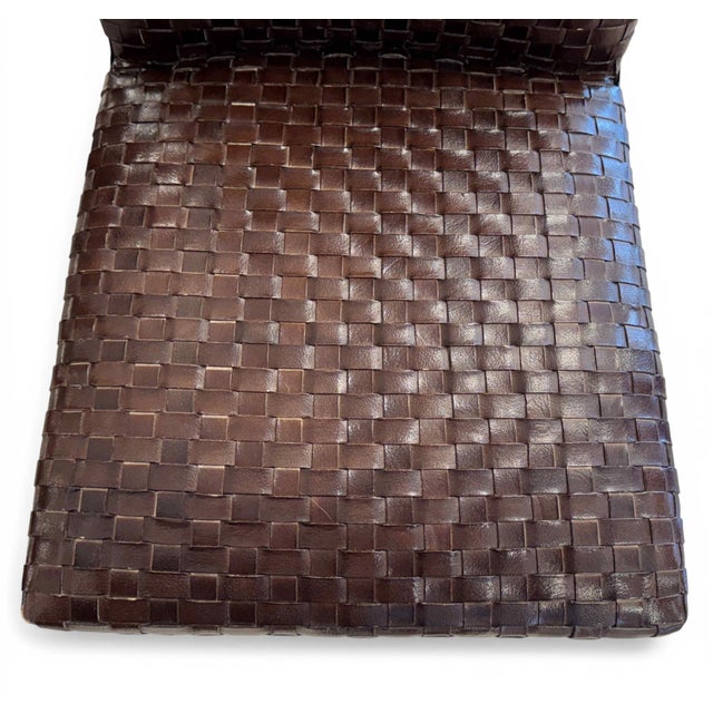 Brown Italian Leather Dining Chairs by Stone International, Set of 8 For Sale - Image 8 of 15