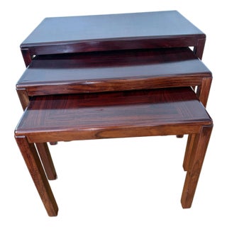 1960s Danish Rosewood Nesting Tables by Vejle Stole For Sale