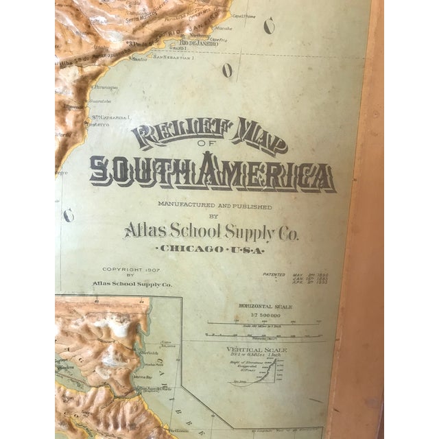 Set of 3 Classroom Relief Maps - North America, Africa and South America, Late 20th Century For Sale In Phoenix - Image 6 of 12