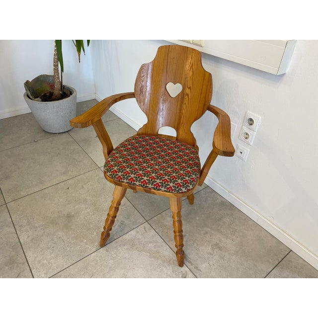 Rural Herzerlsessel Farmhouse Armchair For Sale - Image 6 of 9