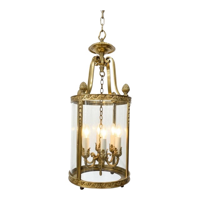 1900 Caldwell Bronze Lantern Neoclassical Design For Sale