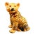 Mid Century Italian Glazed Leopard Cub Figurine For Sale