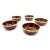 Mid-Century Hand Made Ovenproof Brown Drip Clay Bowls - 5 Pieces For Sale - Image 4 of 4