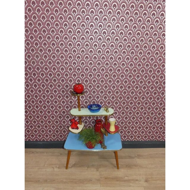 Mid-Century Modern Large Colorful Flower Table, 1950s For Sale - Image 3 of 12