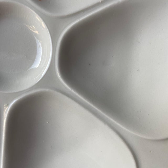 Ceramic French Porcelain Limoges Oyster Shell Plates with Seaweeds, 1930s, Set of 5 For Sale - Image 7 of 11