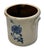 Blue Antique American 2 Gallon Stoneware Storage Crock With Beautiful Hand Decorated Blue Flower Design Circa Mid 1800s For Sale - Image 8 of 18