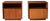 Vintage Pair of Rosewood Danish Modern Bedside Table Nightstands For Sale