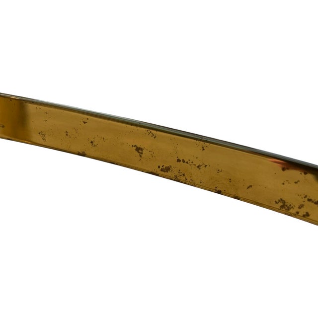 Mid Century Modern 1960s Modern Labarge Jansen Style Swan Brass Glass Coffee Table Regency For Sale - Image 10 of 12