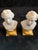 A pair of mini-busts of composers Mozart and Wagner on Gold pedestals Your space may be small but you can squeeze these...