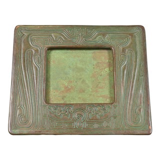 Tiffany Studios New York Chinese Pattern Bronze Calendar Frame or Picture Frame For Sale