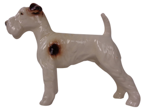 Porcelain Figurine of Fox Terrier, Denmark, 1950s