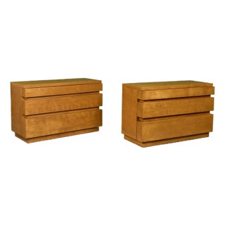 Pair of Dan Johnson Three Drawer Dressers for Hayden Hall For Sale