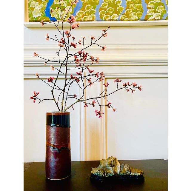 Early Ceramic Vase with Unique Glaze by Brother Thomas Bezanson For Sale - Image 15 of 18