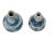 18th Century Chinese Porcelain Dollhouse Miniatures Blue and White Vases Two miniature Chinese porcelain dollhouse vases....