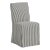 Stoffer Home x Cloth & Company Lindy Slipcover Dining Chair in Jane Stripe Carbon For Sale