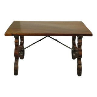 17th-C. Spanish Baroque Low Table For Sale