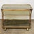 Brass and Smoked Glass Bar Cart attributed to Morex For Sale - Image 6 of 13