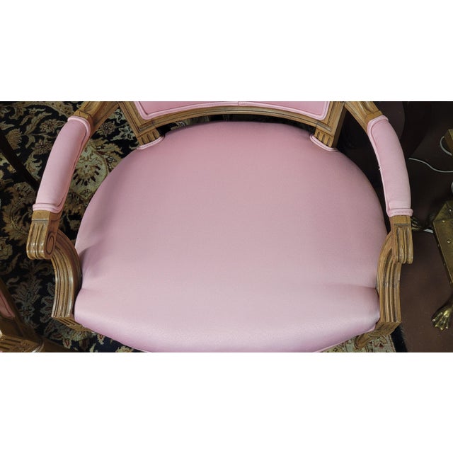 Hot Pink Pair Hot Pink 1950s French Chairs For Sale - Image 8 of 12