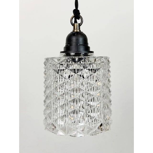 1970s Vintage Cut Glass Ceiling Light, 1970s For Sale - Image 5 of 15