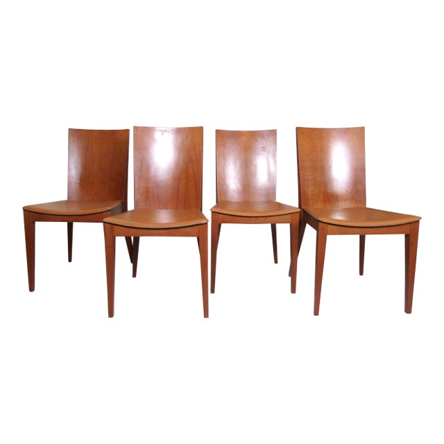 1970s Mid-Century Modern Set of Dining Chairs For Sale