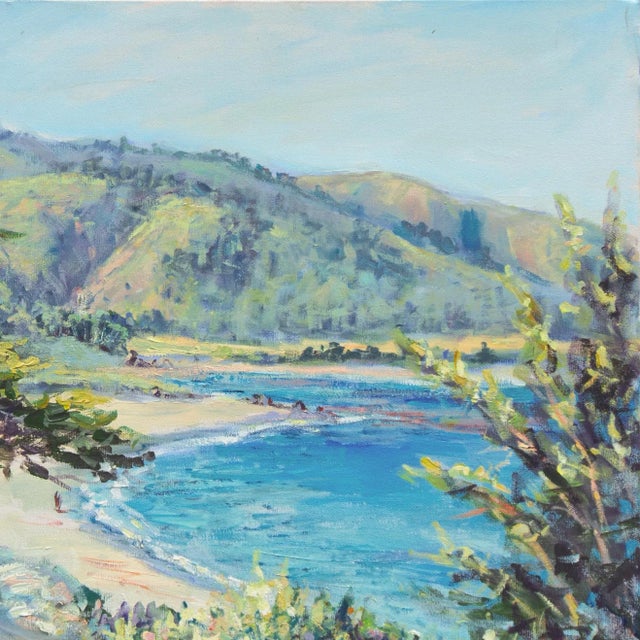 2000 - 2009 'Monterey Coastline' by Delia Bradford, Carmel, Big Sur, Pacific Ocean, California Impressionist For Sale - Image 5 of 8
