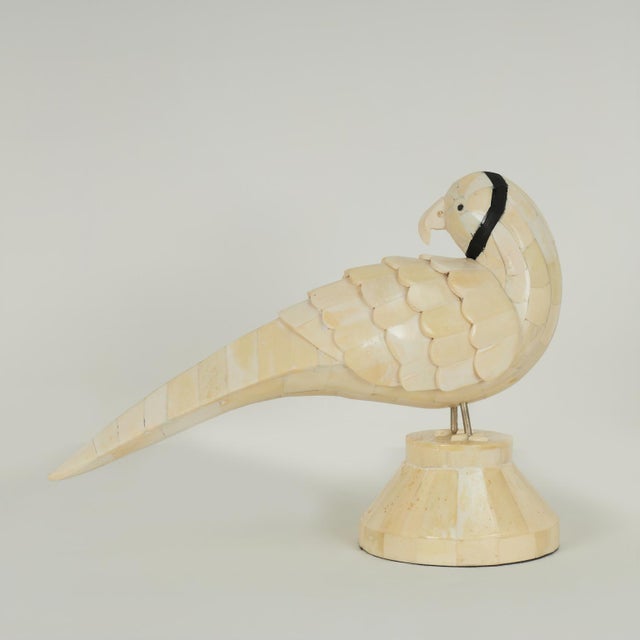 Vintage Pair of Anglo Indian Bone Birds For Sale - Image 11 of 13