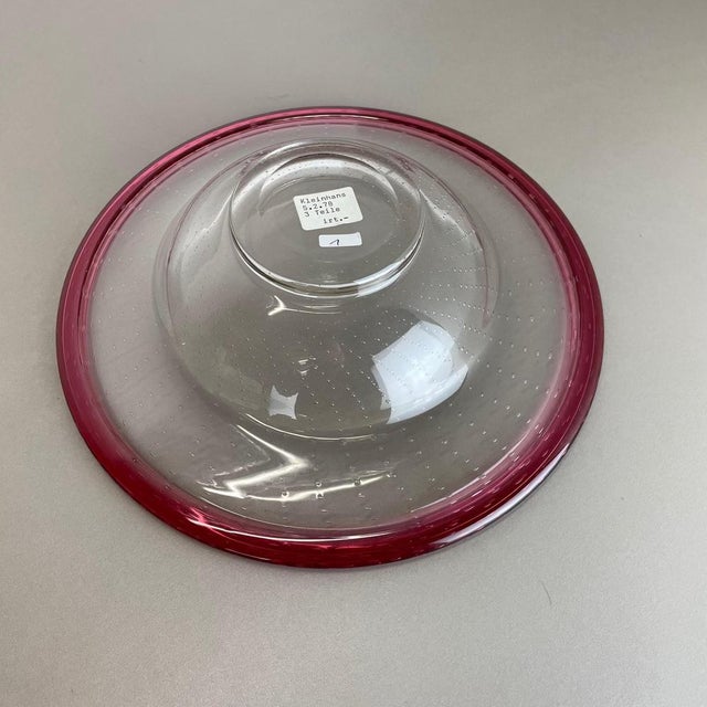 German Glass Bowl by Karl Wiedmann for WMF, 1960s For Sale - Image 18 of 18