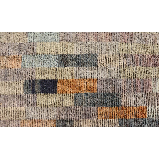 Keivan Woven Arts Modern Abstract Rug, Colorful Design 7' X 9'6 For Sale In Atlanta - Image 6 of 12