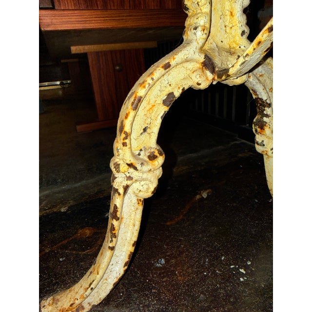 19th-C. French Cast Iron Table Benefiting Livie's Legacy Dba Livie's Chateau For Sale - Image 4 of 10